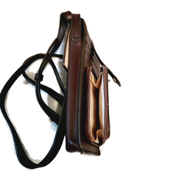 RADLEY LONDON Bags Radley London Womens Brown Leather Cell Phone Crossbody Bag Poshmark
